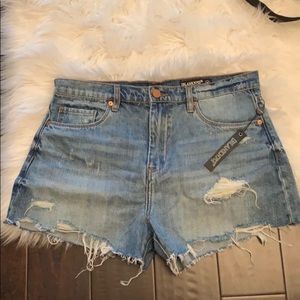 NWT. Blank NYC Barrow High Waisted Denim Shorts